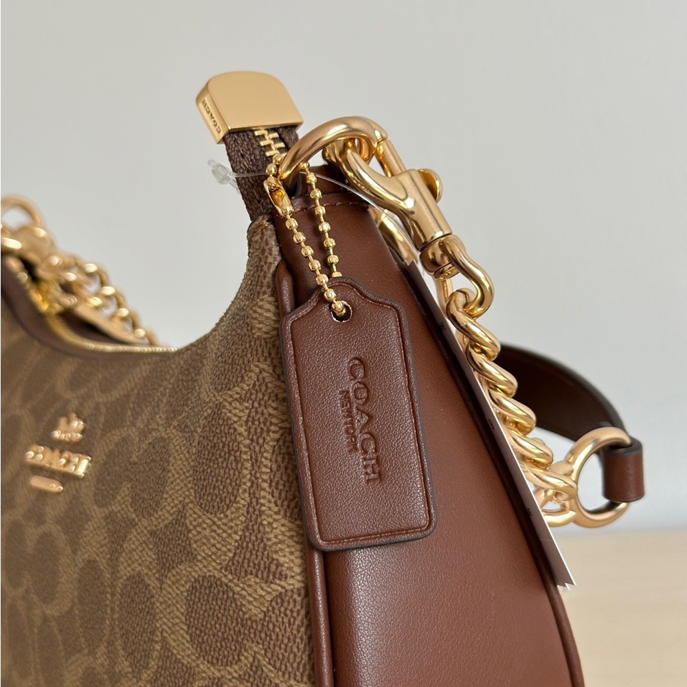 😍😍😍Teri Coach shoulder bag brown - Picture 7 of 8